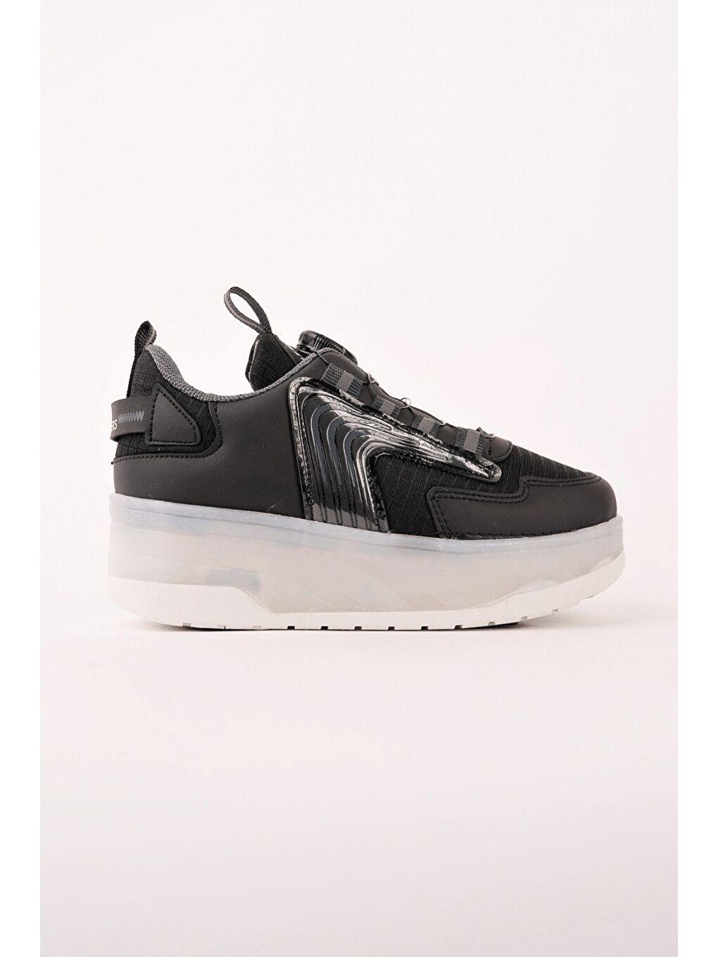 Siyah FLOW Çocuk Işıklı Patenli Tekerlekli Sneaker Spor Ayakkabı-4