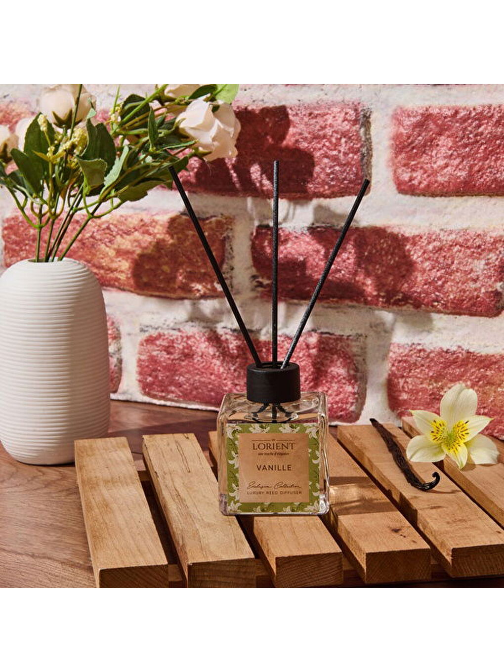 Renksiz Vanille Luxury Çubuklu Oda Kokusu - Şeffaf - 100 ml