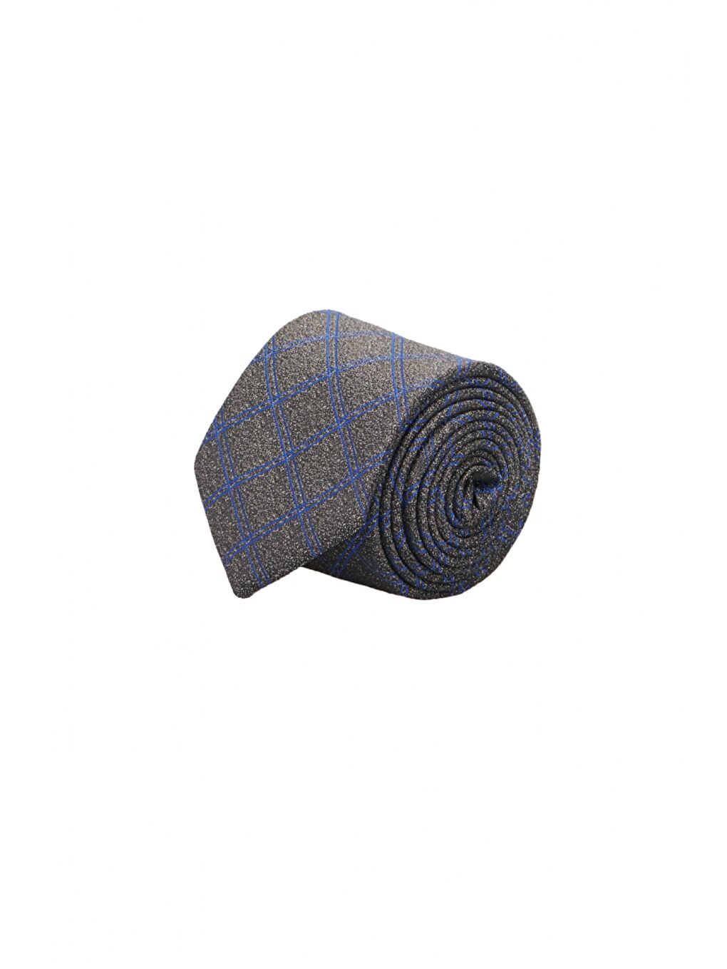 Kahverengi Erkek Kahve-Mavi Desenli Nano Kravat