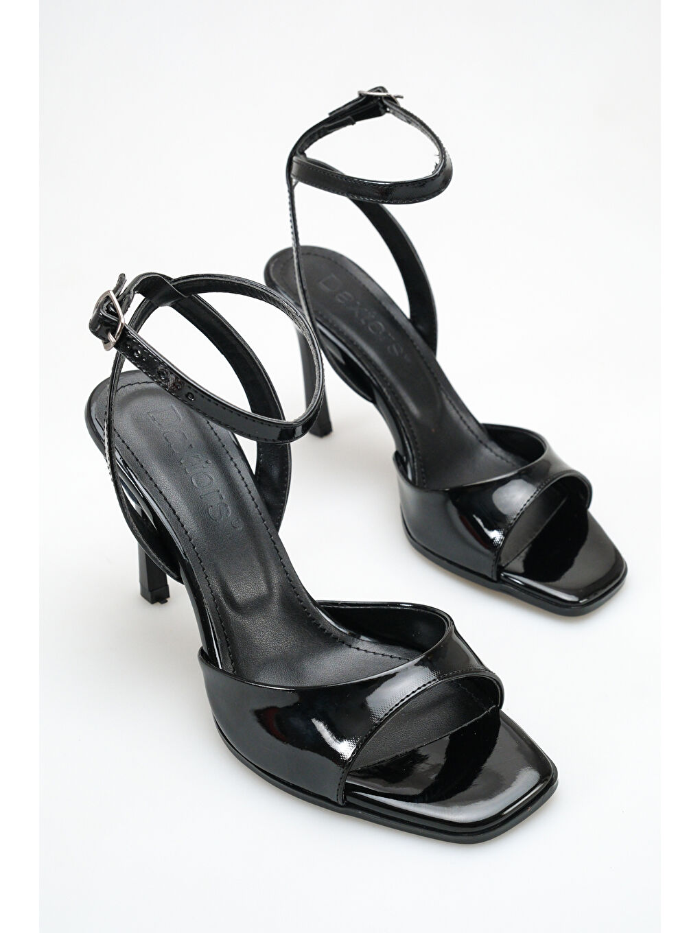 Siyah D8000 Günlük Ortopedik Kadın Klasik Topuklu Ayakkabı-2