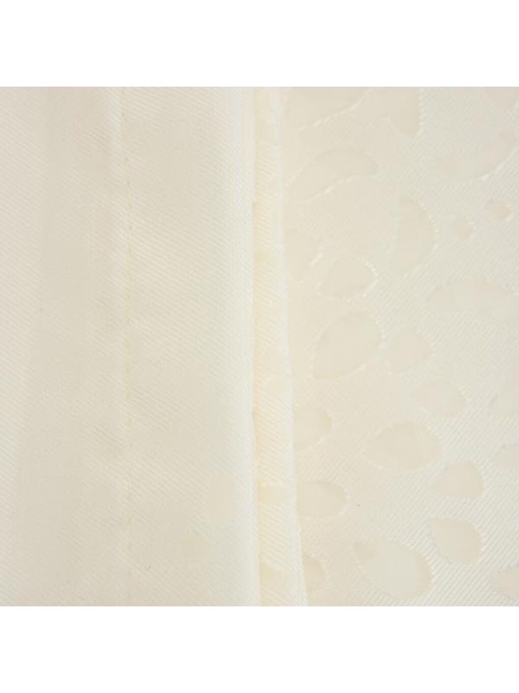 Soft Floral Devore Masa Örtüsü - Beyaz - 140x200 cm-2