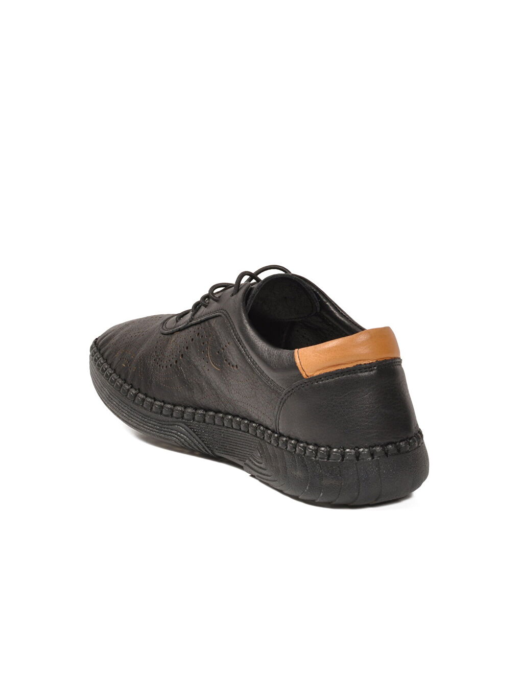 Siyah Hakiki Deri Kadın Casual Ayakkabı 26370011Y Z-3