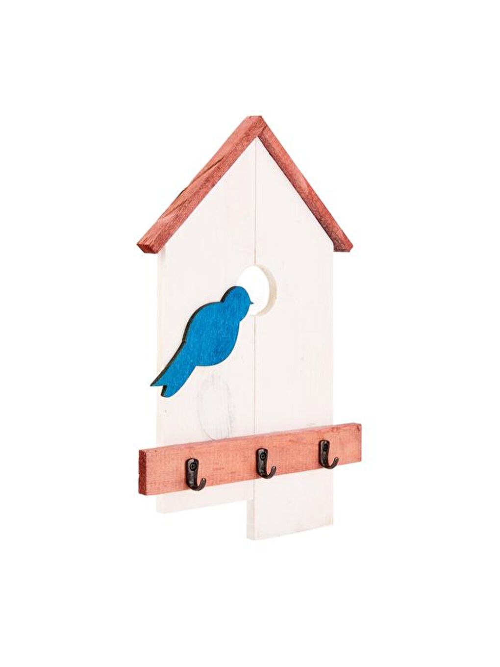 Karışık Kuş Yuvası Desenli Anahtar Kutusu - Renkli - 20x33 cm-2