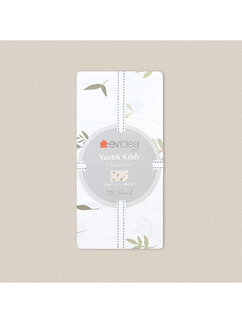 Siyah Soft Tluka 2'li Yastık Kılıfı - Beyaz / Antrasit - 50x70 cm-1