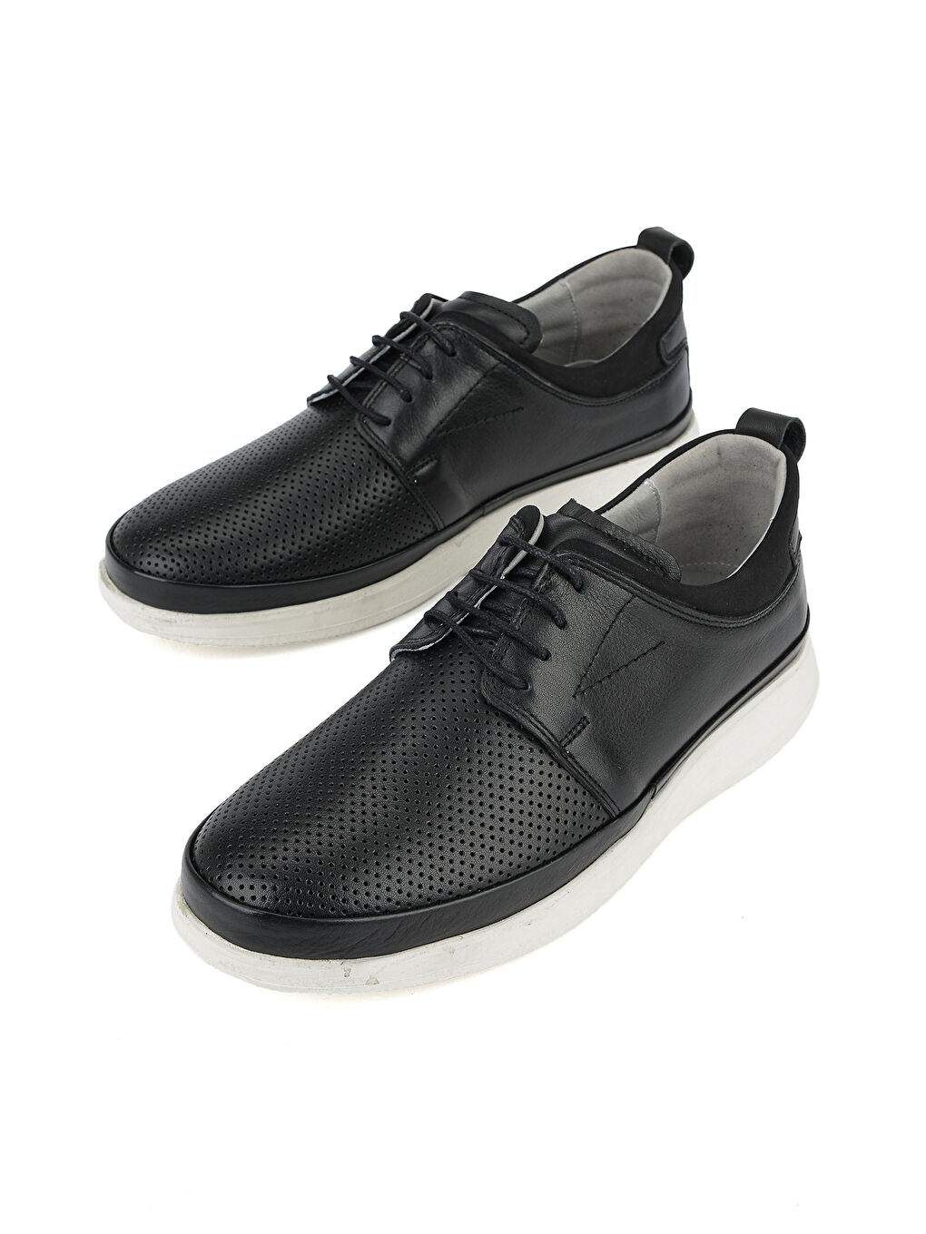 Erkek Hakiki Deri Konfor Ayakkabı 1611002Z2610 Siyah-4