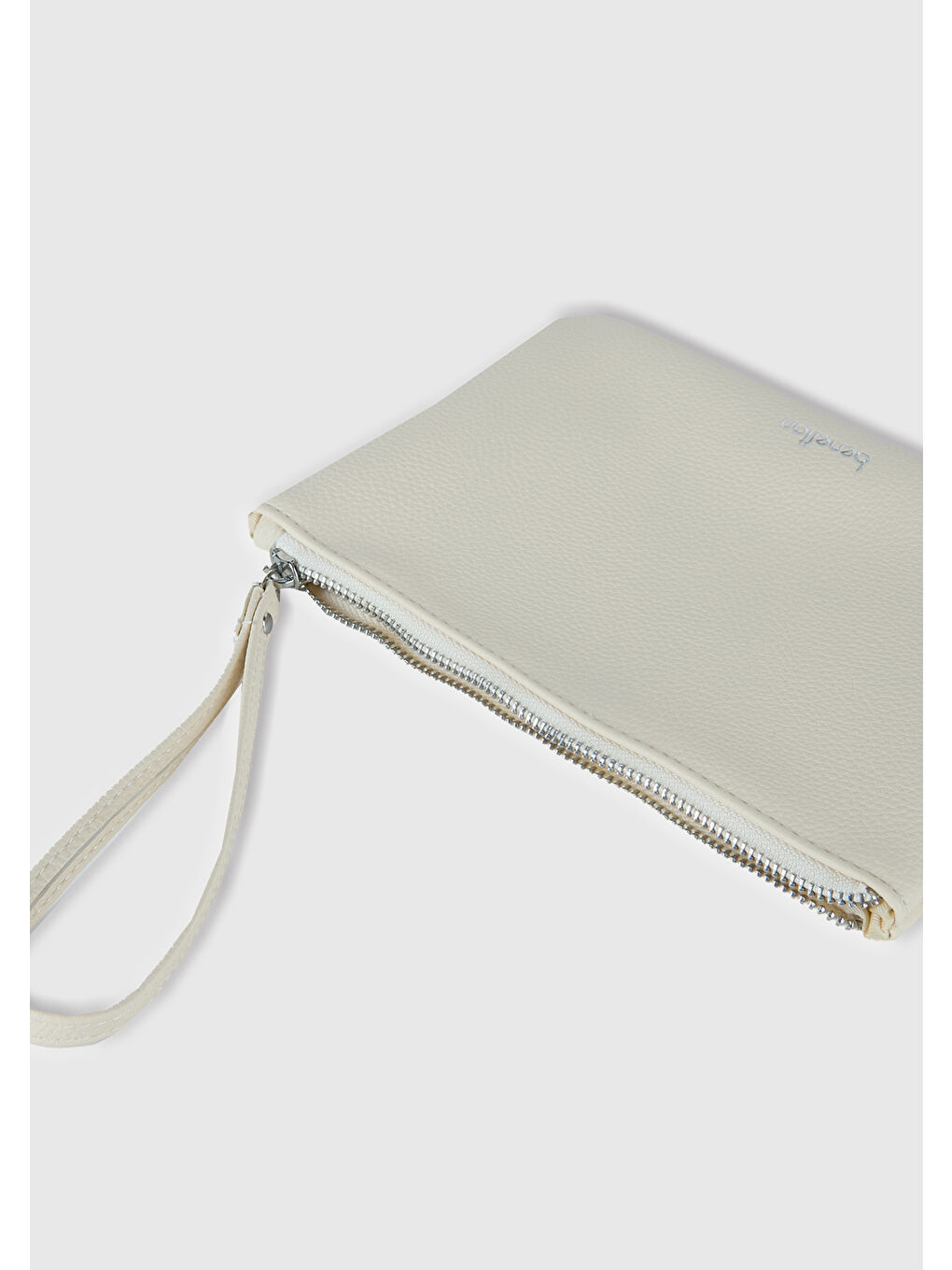 Ekru Unisex Krem Clutch Çanta-2