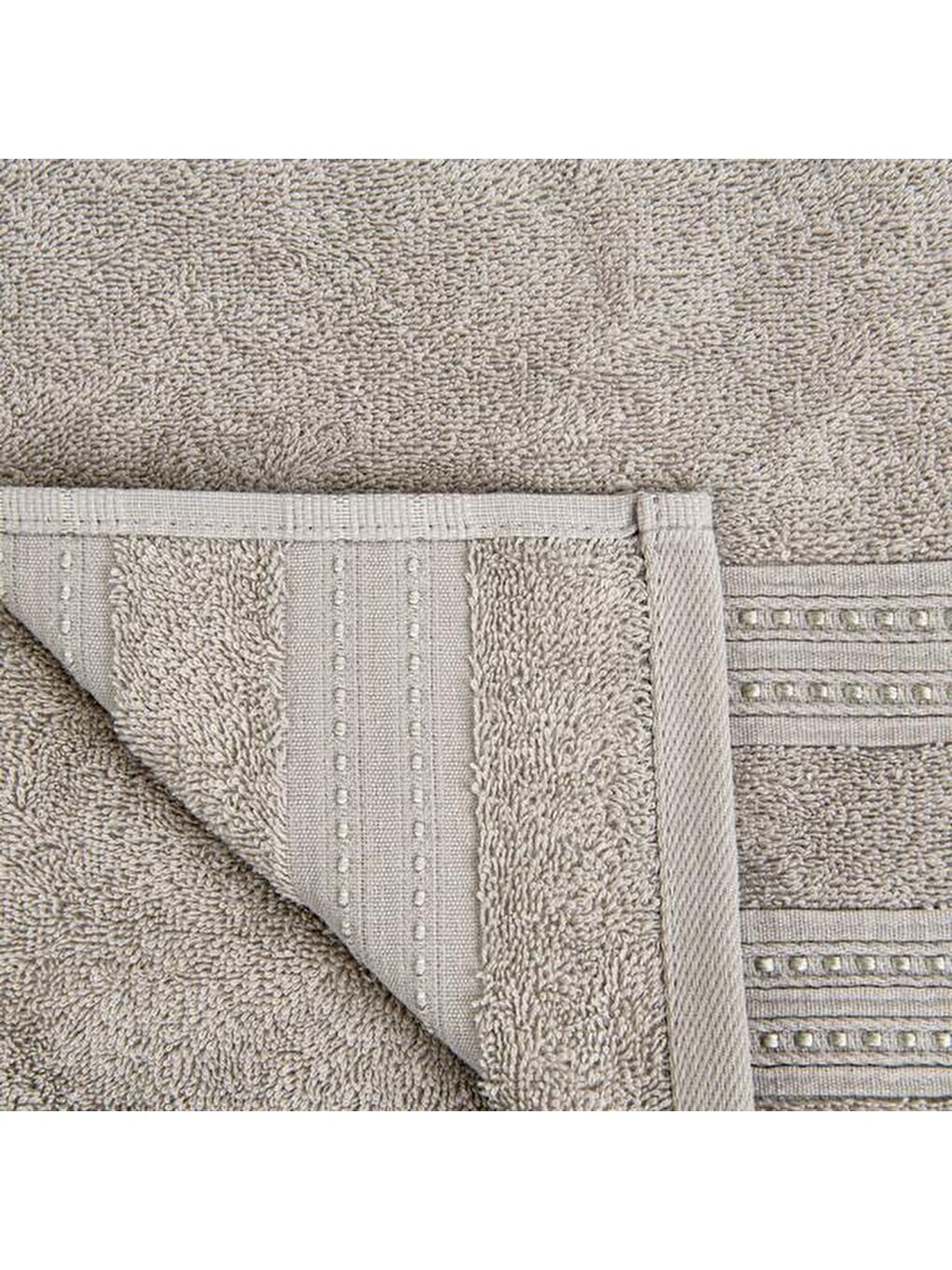 Soft Lapa Yüz Havlusu - Gri - 50x90 cm-1