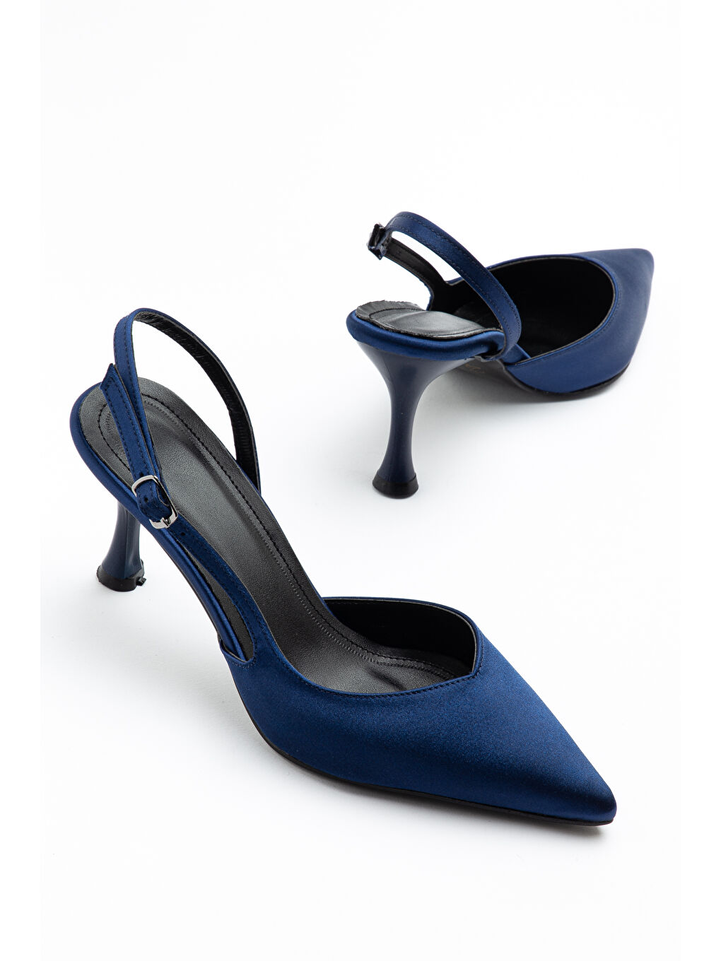 Lacivert Rives Günlük Ortopedik Kadın Klasik Topuklu Ayakkabı-2