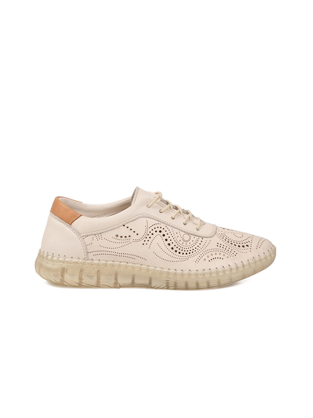 Bej Hakiki Deri Kadın Casual Ayakkabı 26370011Y Z