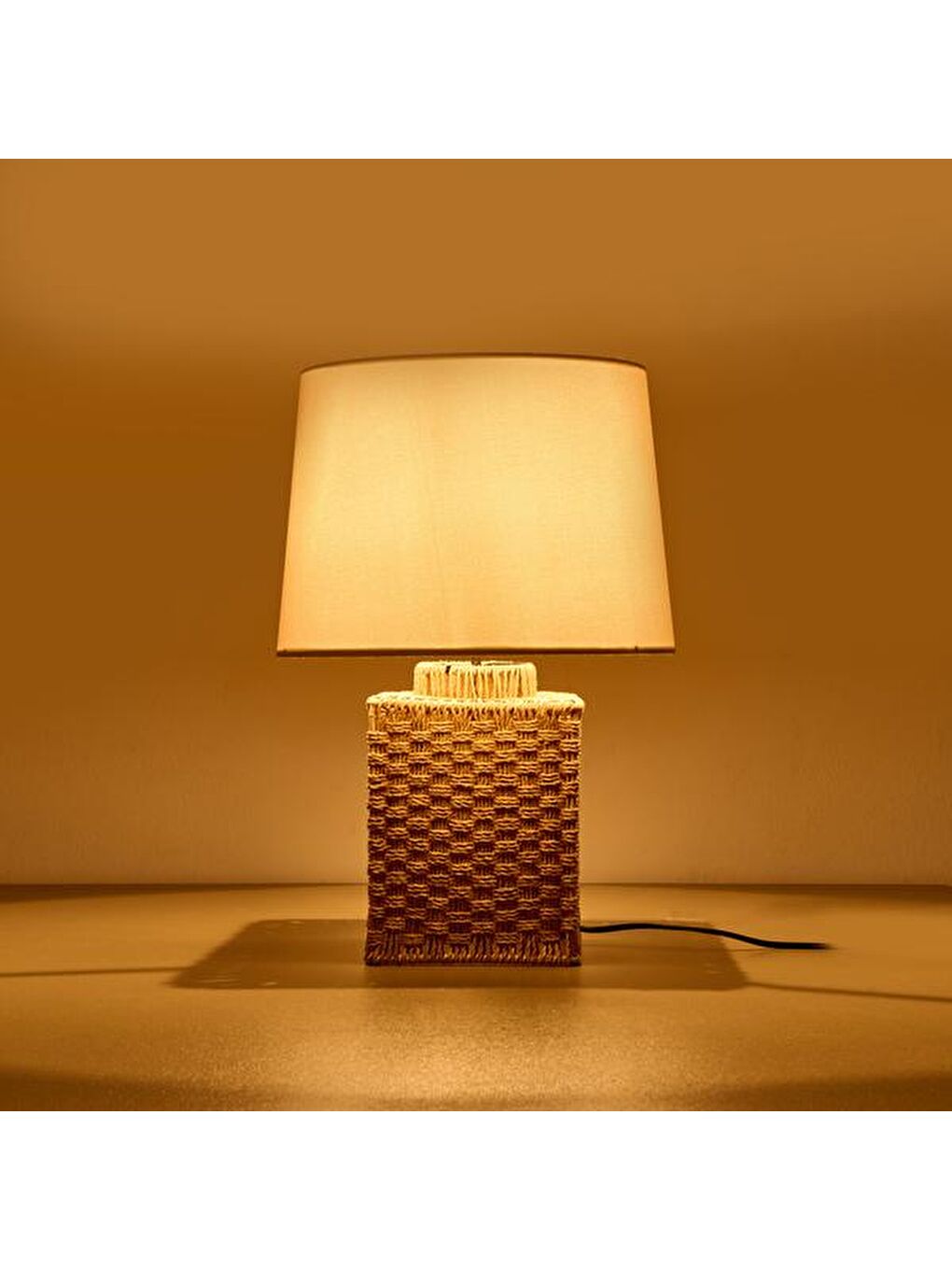 Lighting Pario Abajur - Kahverengi / Beyaz - 50x30 cm-2