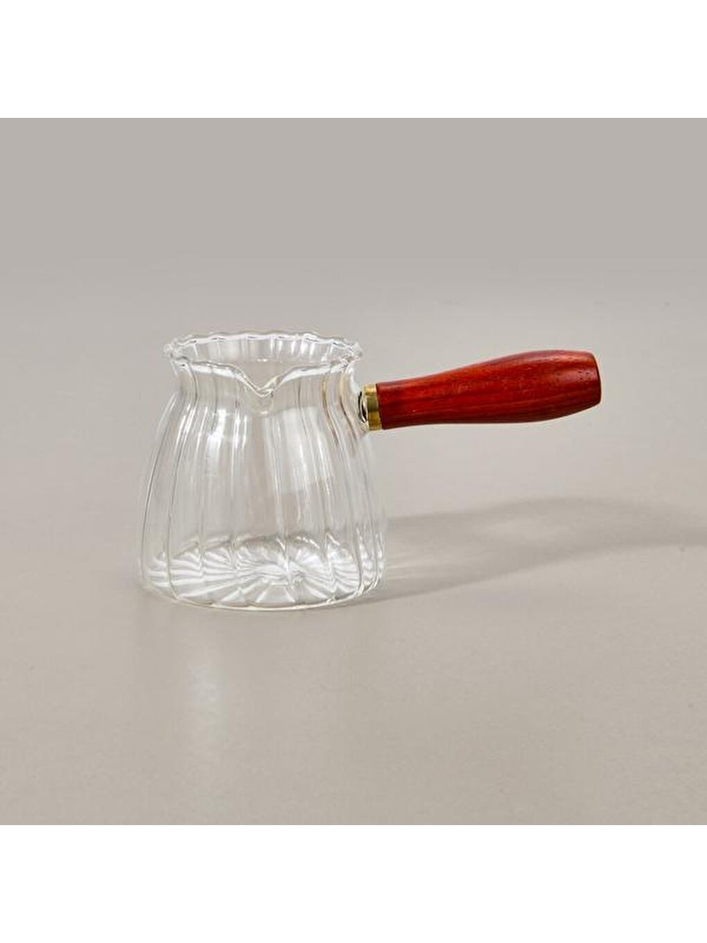 Renksiz Kitchen Borosilikat Cam Cezve - Şeffaf - 305 ml-3