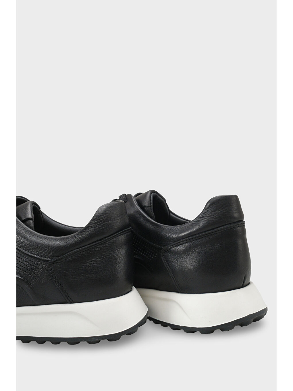 Siyah Ramsey Hakiki Deri Erkek Günlük Spor Ayakkabı Sneaker-3