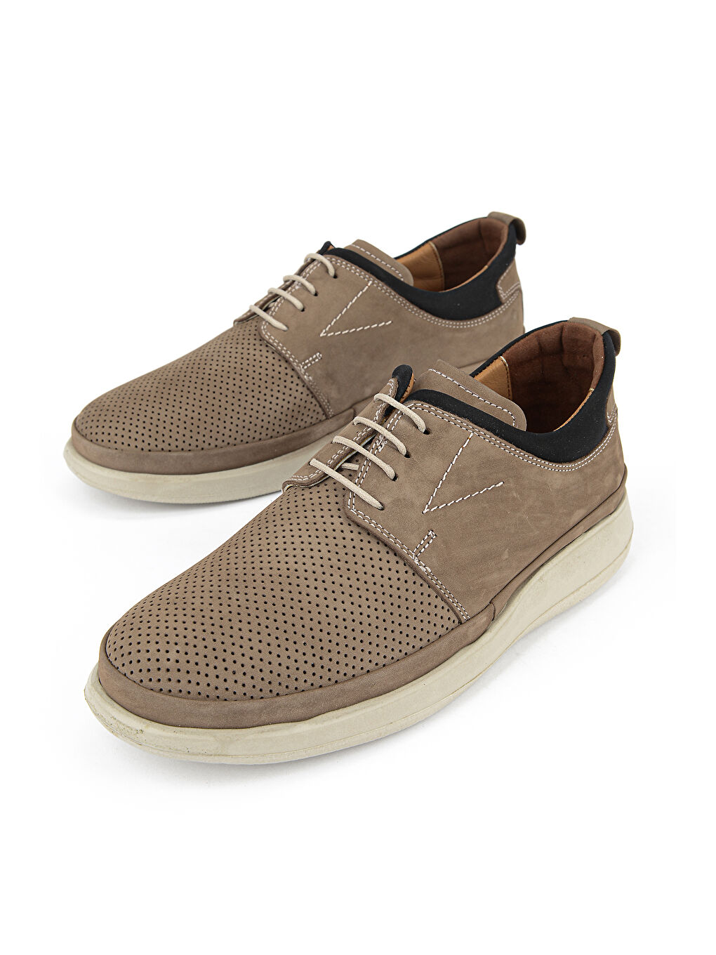 Bej Erkek Hakiki Deri Konfor Ayakkabı 1611002Z26102 Vizon-4