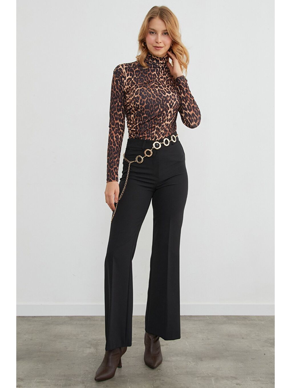 Sarı Halkalı Zincir Metal Kemer-2