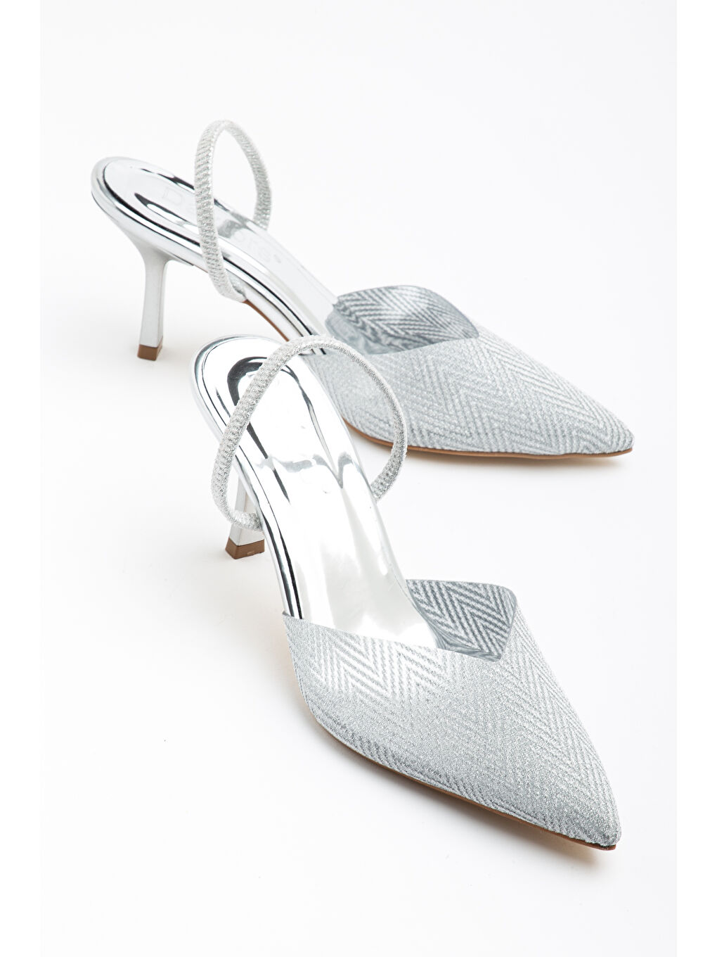 Gri D1120 Günlük Ortopedik Kadın Klasik Topuklu Ayakkabı-2