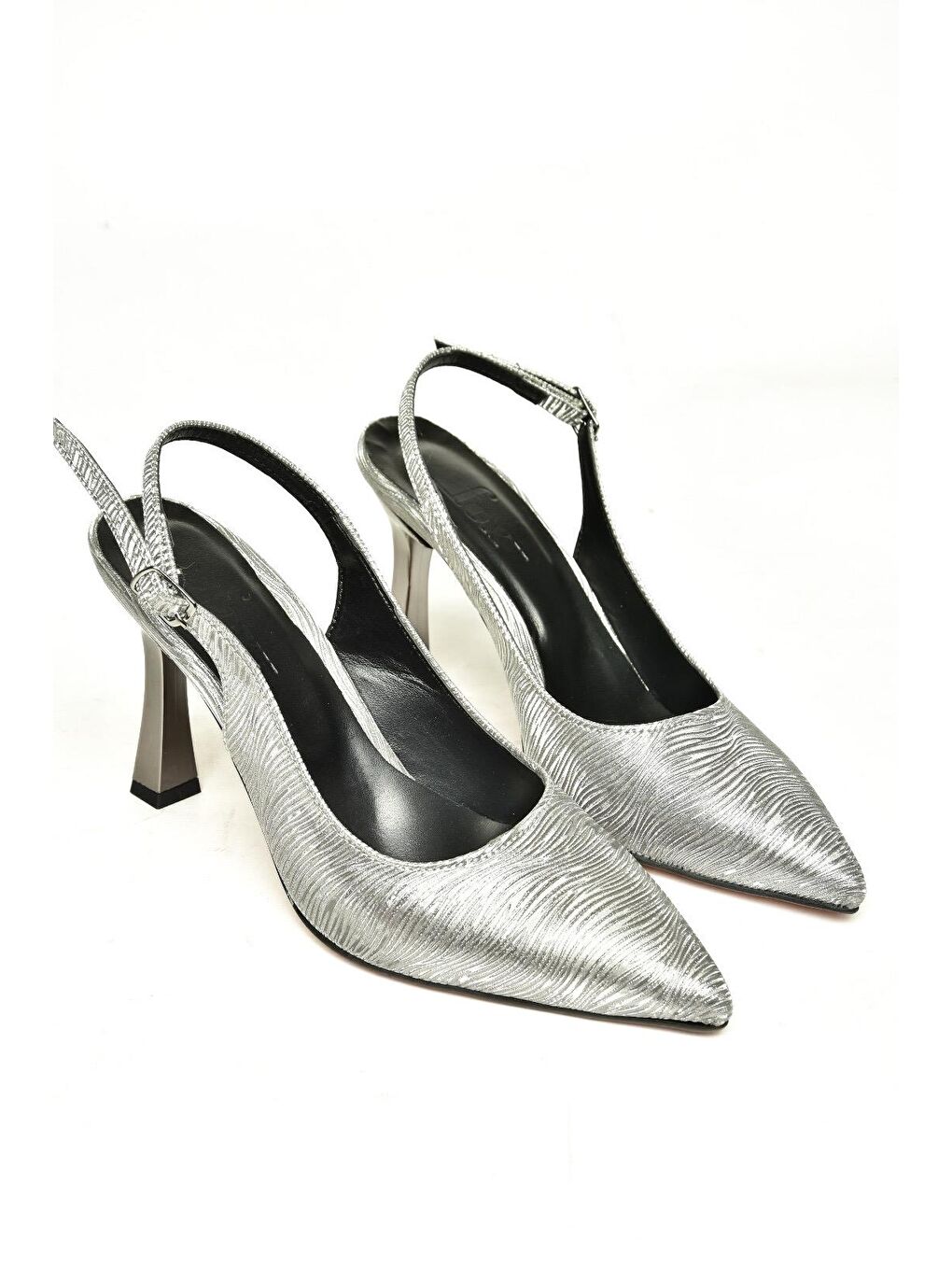 Antrasit U6762892 Platin Kadın Topuklu Ayakkabı-2