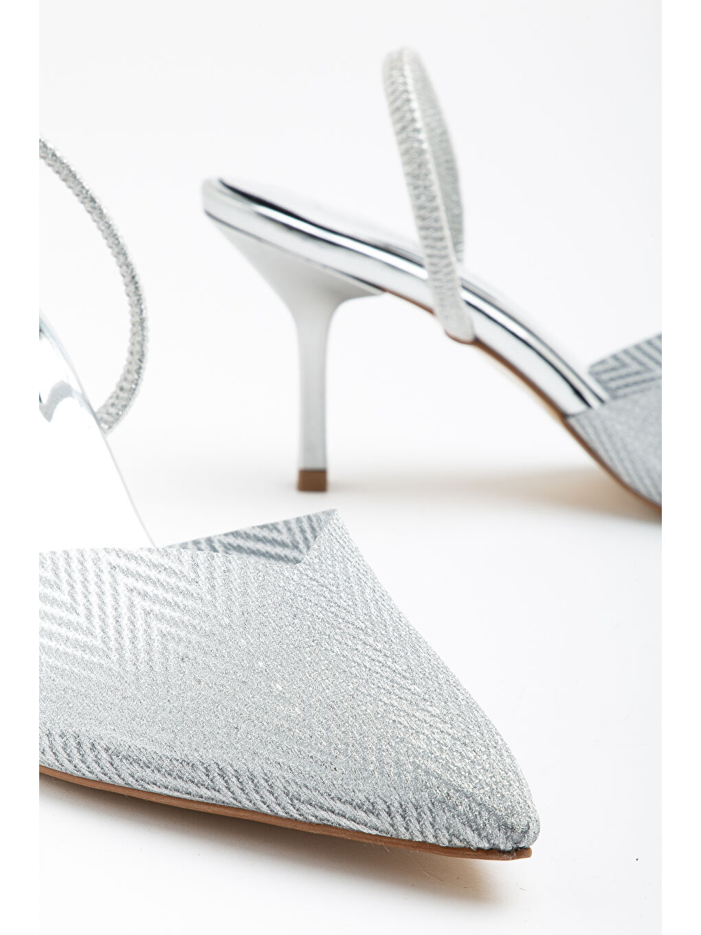 Gri D1120 Günlük Ortopedik Kadın Klasik Topuklu Ayakkabı-4