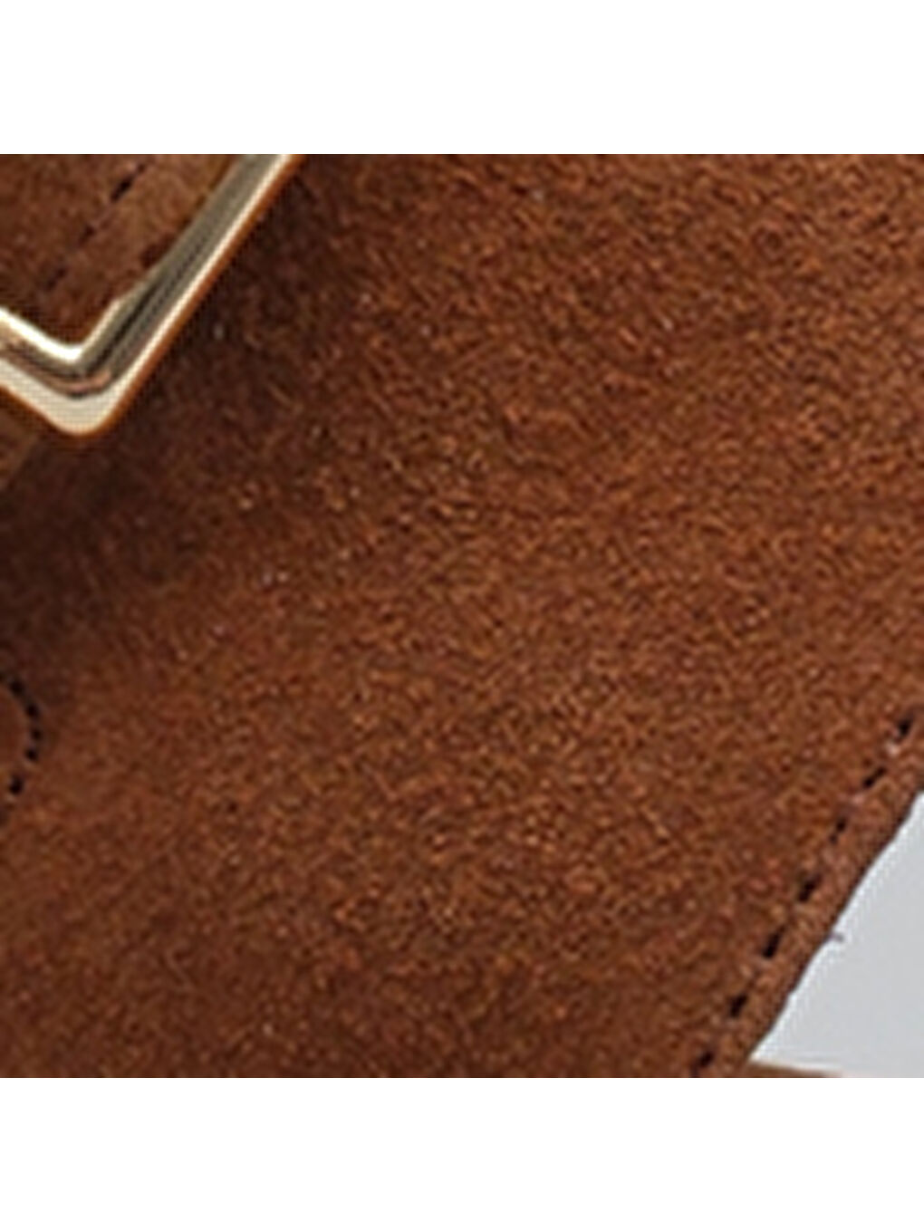 Kahverengi Cheri Hakiki Süet Gladyatör Dolgu Topuk Kadın Terlik-6