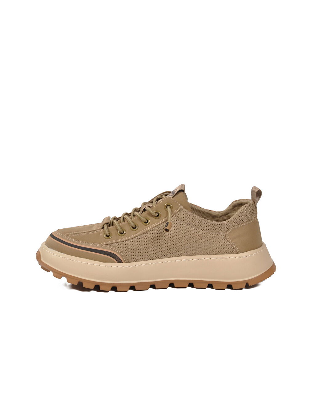 Haki Fileli Esnek Hava Alabilen Erkek Casual Ayakkabı 26Y514 M-3