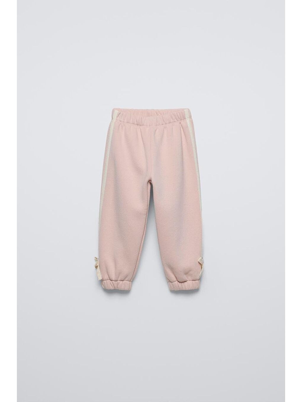 Kız Çocuk Pamuklu Pembe Kalp Desenli Sweatshirt Ve Eşofman Altı Takım-1