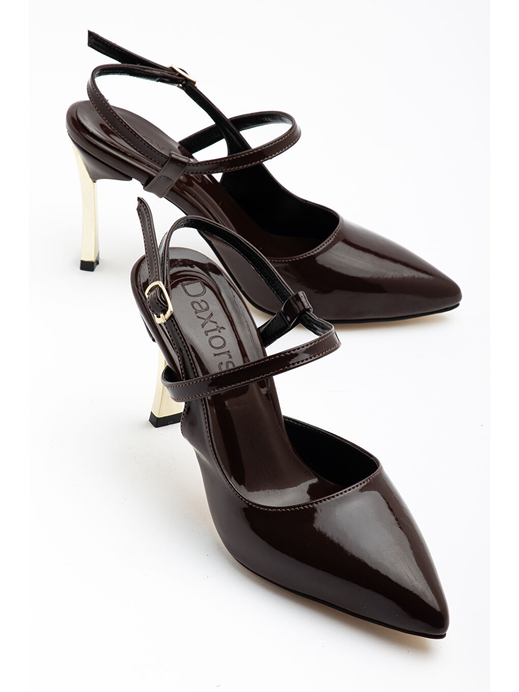 Kahverengi D1315 Günlük Ortopedik Kadın Klasik Topuklu Ayakkabı-1