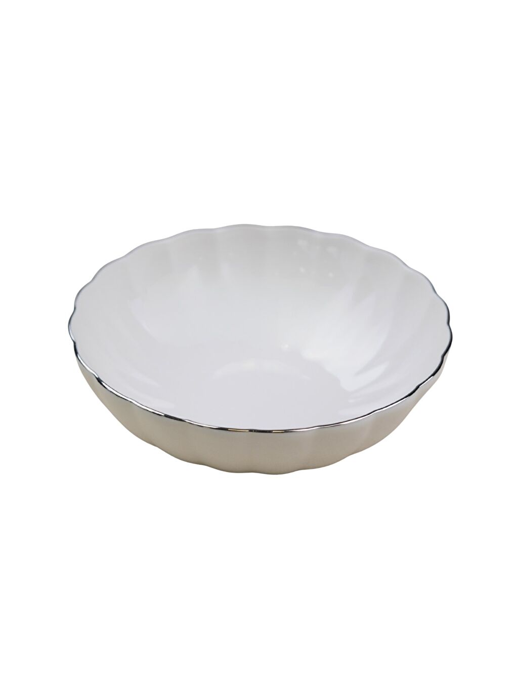 Ekru Bone Luz Platin Fileli Çorba Kasesi 15cm 2 li-1