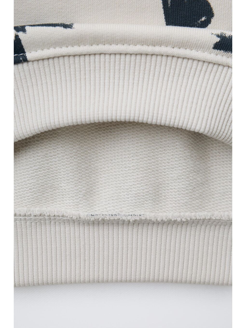 Karışık Kız Çocuk Pamuklu Krem Fiyonk Desenli Sweatshirt Ve Tayt Takım-3