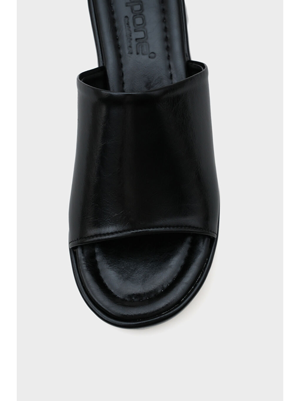 Beyaz olgu Topuk Kadın Terlik-2