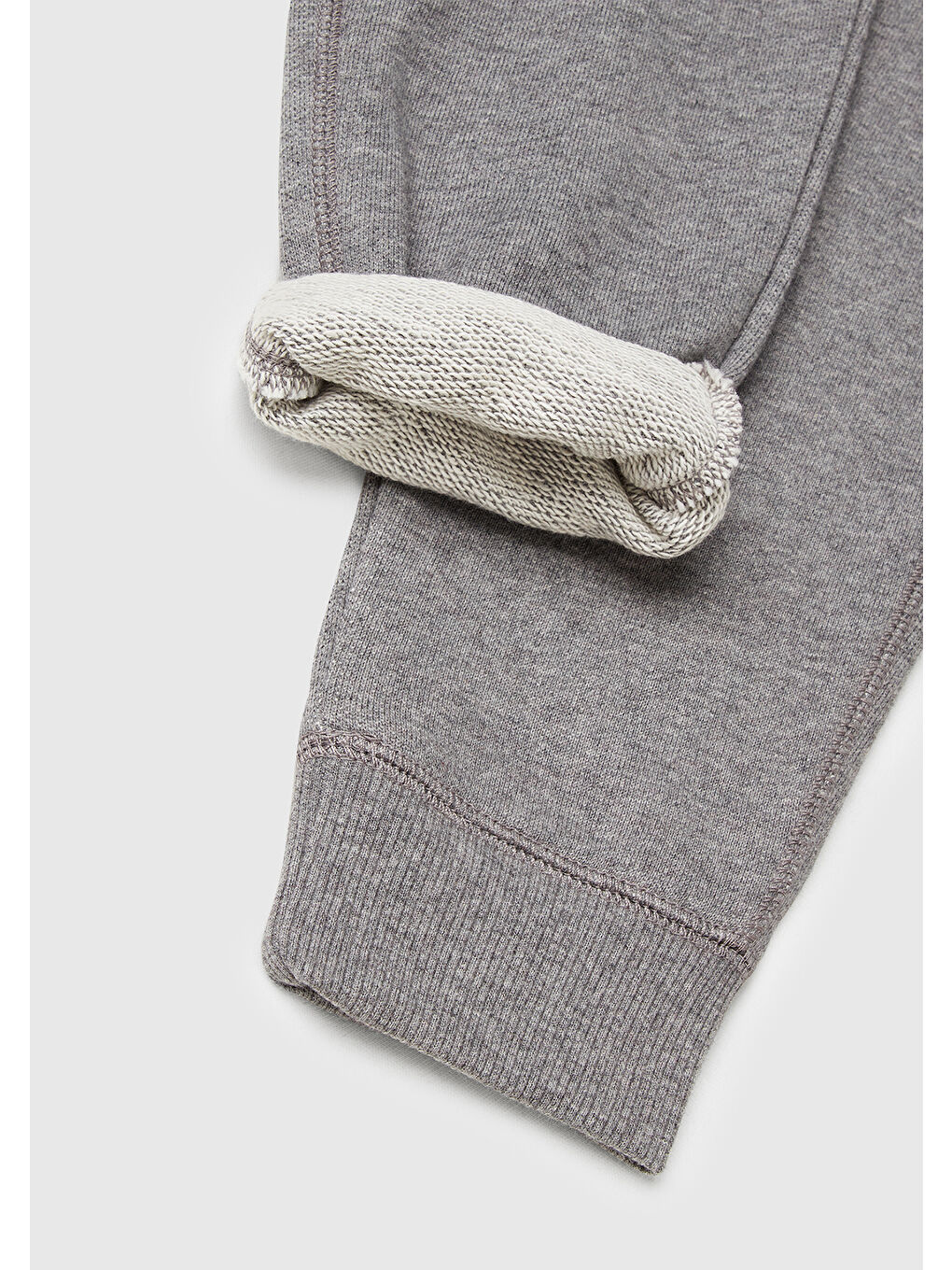 Gri Erkek Çocuk Antrasit Melanj Arka Cebi Logolu Eşofman Altı-2