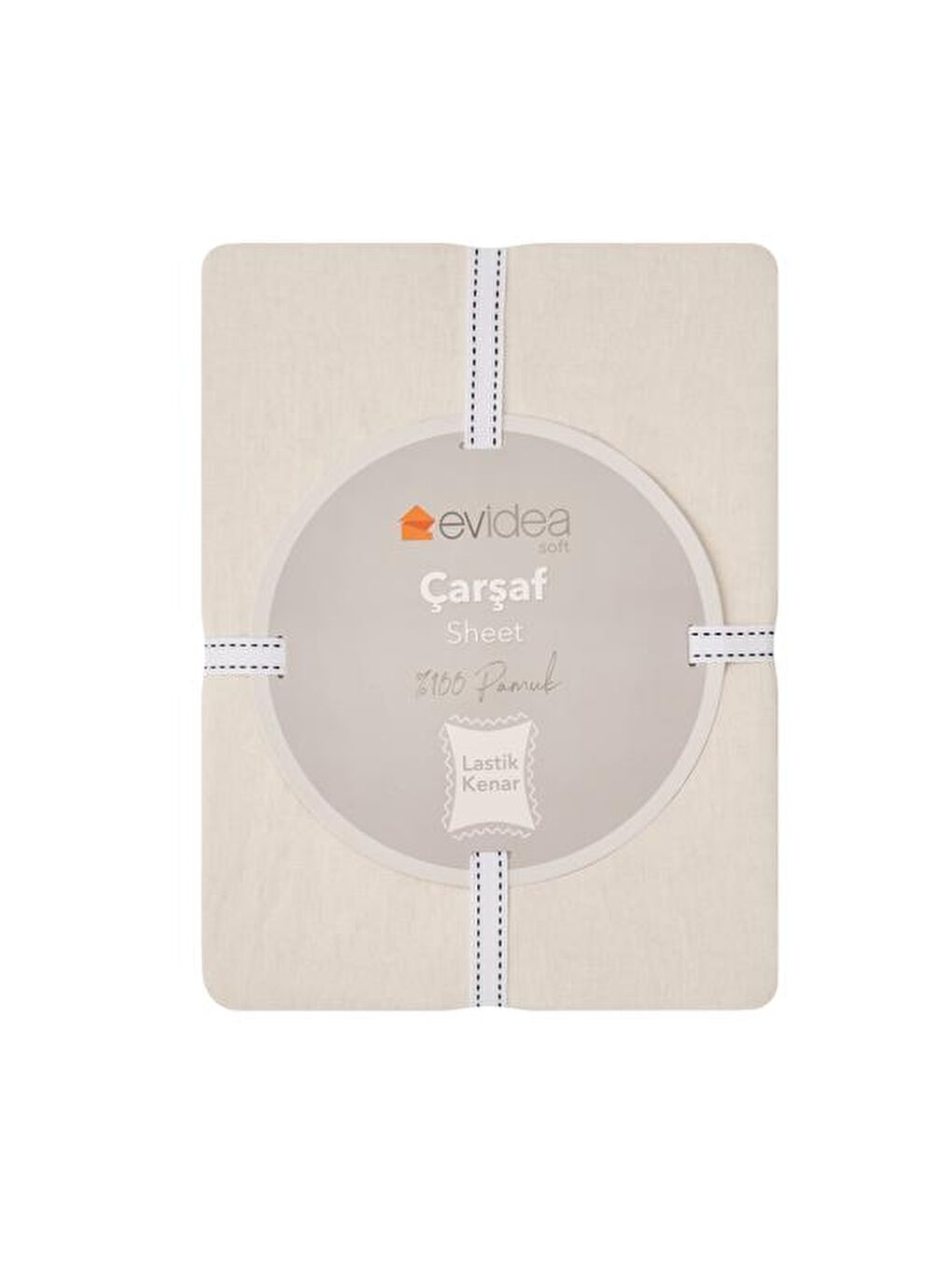 Soft Tek Kişilik Lastikli Çarşaf - Beyaz - 120x200 cm-1