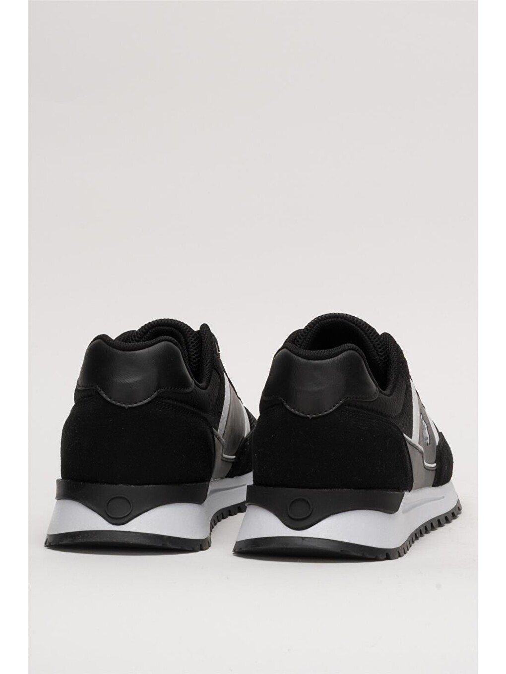 Siyah Erkek Ortopedik Günlük Yürüyüş Koşu Sneaker Spor Ayakkabı Sİyah - Beyaz-3