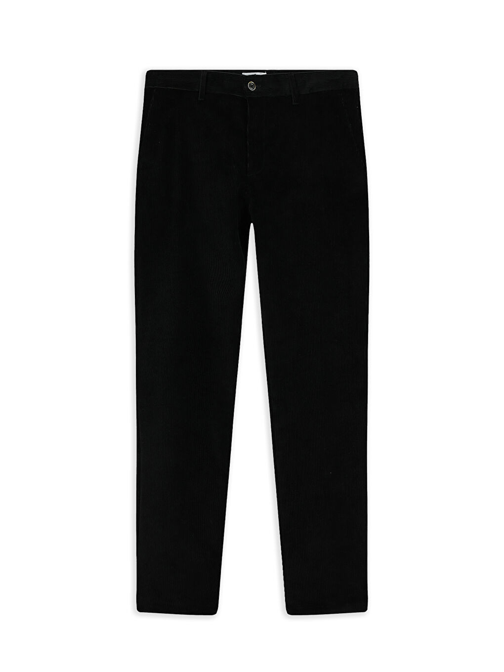 Siyah Relaxed Fit Rahat Kesim Elastanlı Kadife Pantolon-7