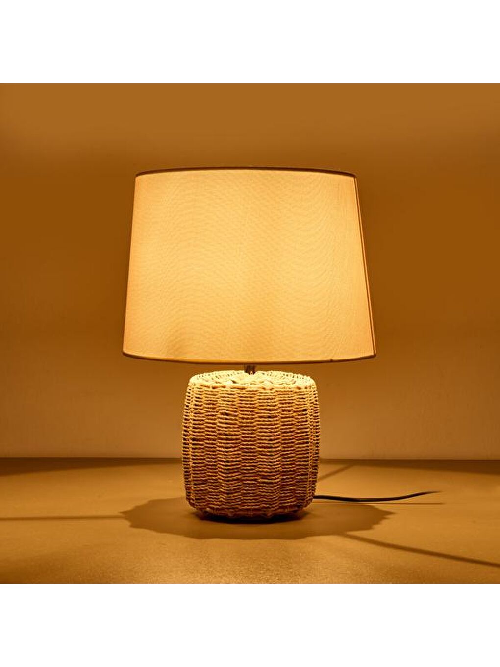 Lighting Santo Abajur - Kahverengi / Beyaz - 45x30 cm-1