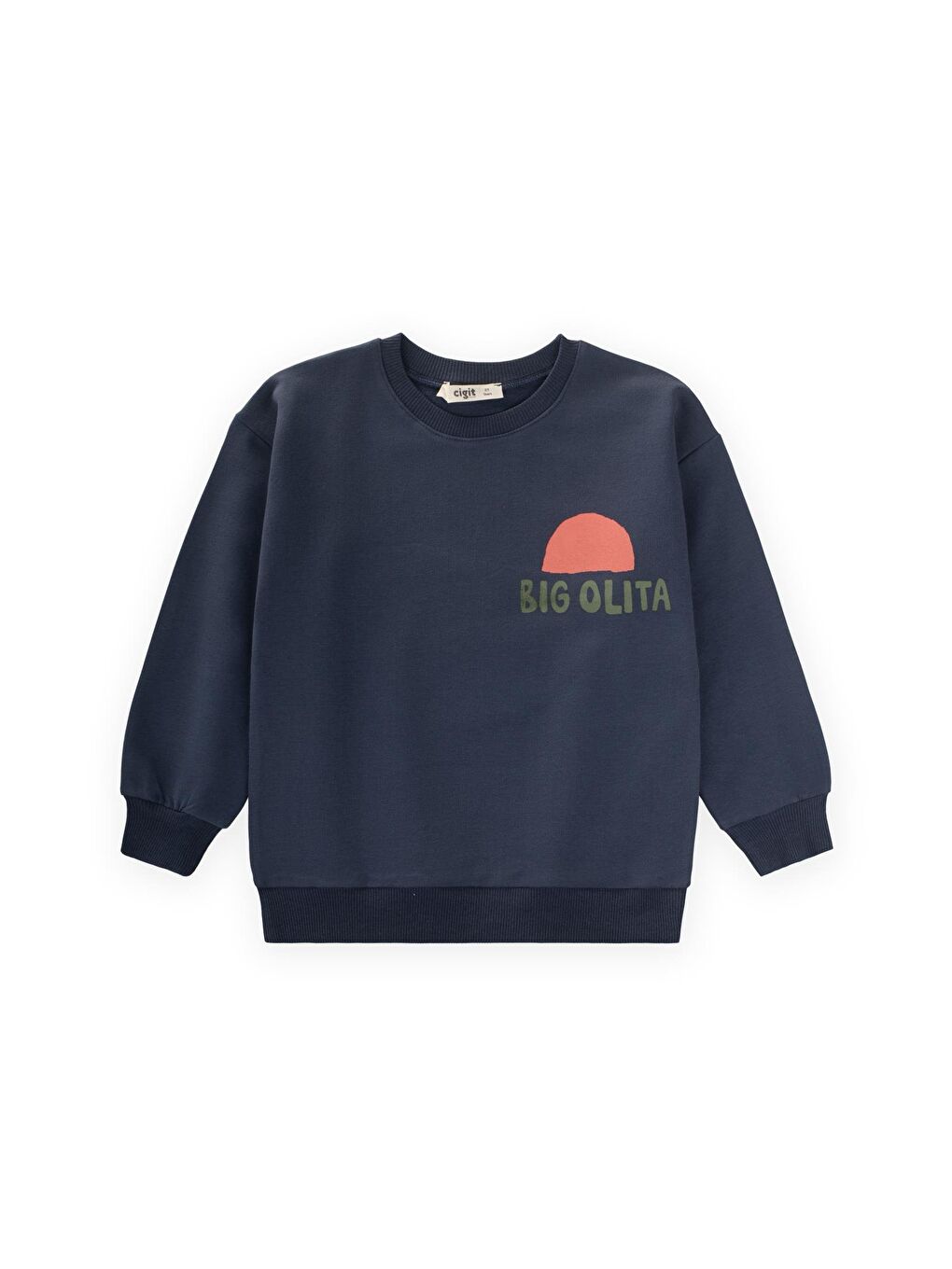 Bıg Olıta Baskılı Sweatshirt 2-10 Yaş Lacivert