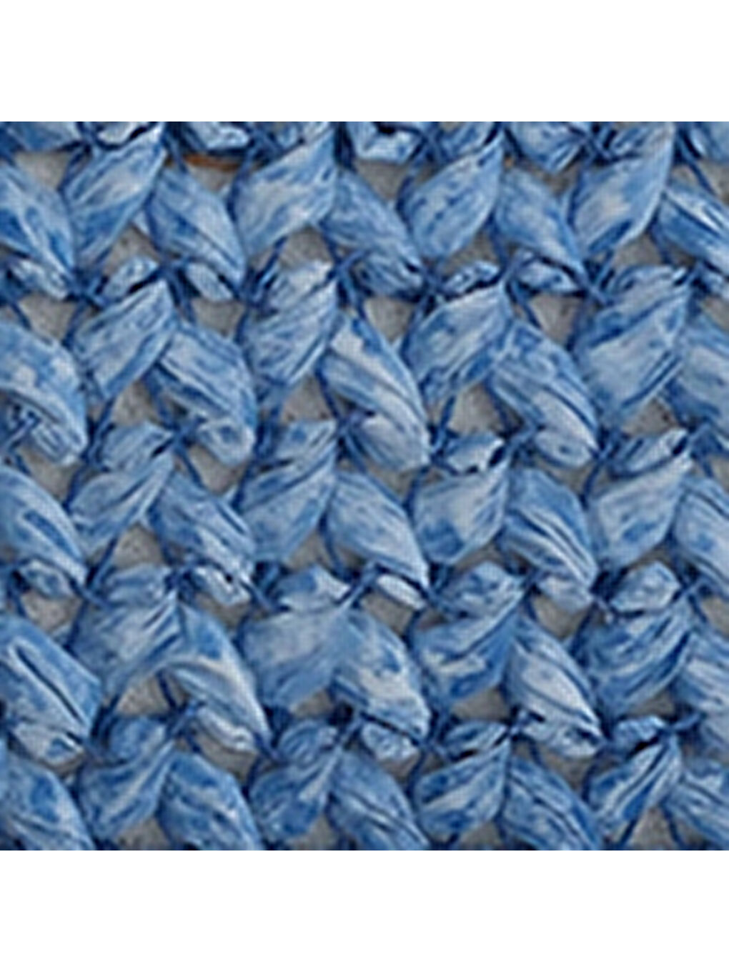 Mavi Nena Hakiki Deri Sivri Burunlu Hasır Burnu Kapalı Kadın Terlik-6