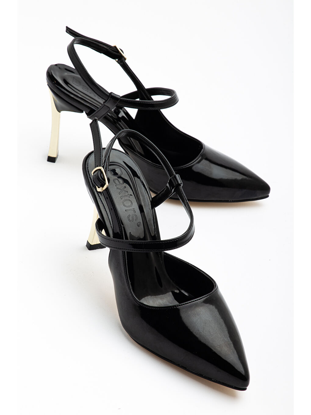 Siyah D1315 Günlük Ortopedik Kadın Klasik Topuklu Ayakkabı-1