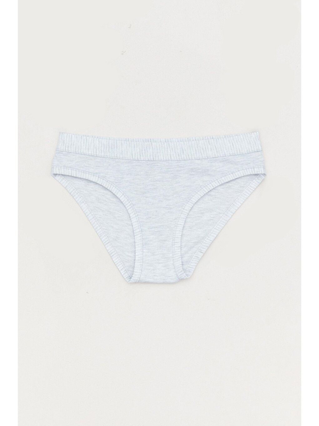 Gri Çizgili  Yüksel Bel Külot