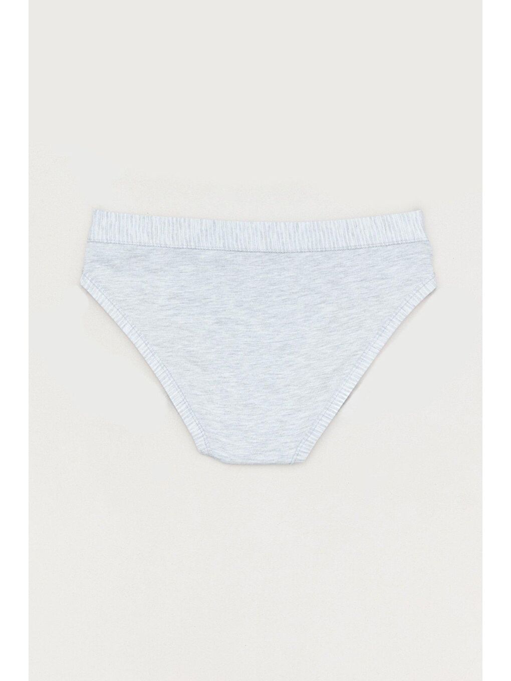 Gri Çizgili  Yüksel Bel Külot-1