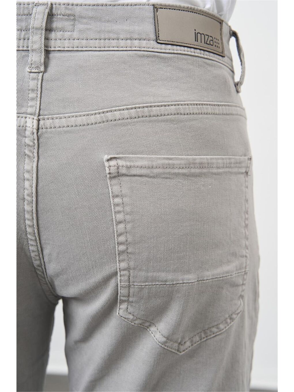 Gri Pamuklu 5 Cep Casual Slim Fit 5 Cep Pantolon 1003240319-3