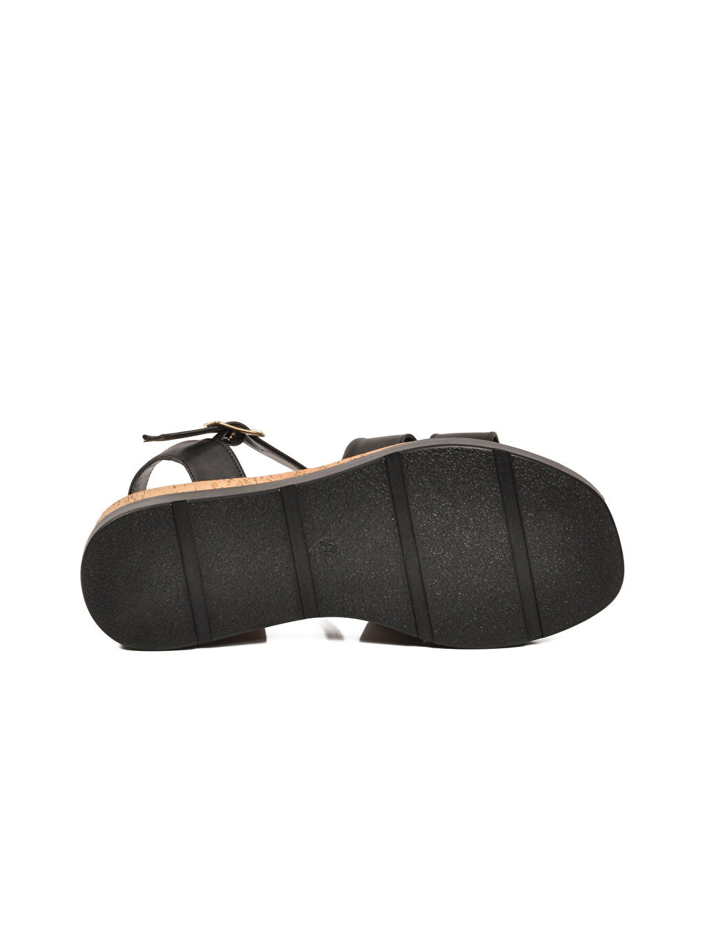 Kadın Siyah Hafif Topuklu Sandalet 35181 G-4