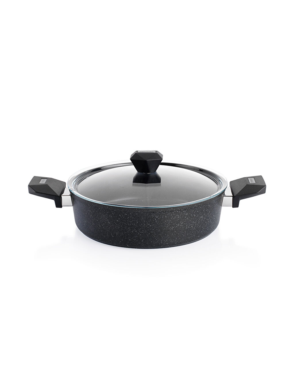 Rock Stone Tencere Seti 10 Parça-Siyah-2