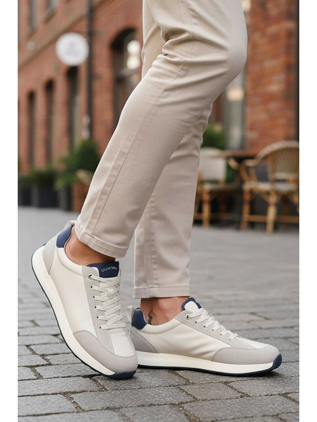 Beyaz Bağcıklı Hafif Erkek Casual Ayakkabı 26Y516 M-2