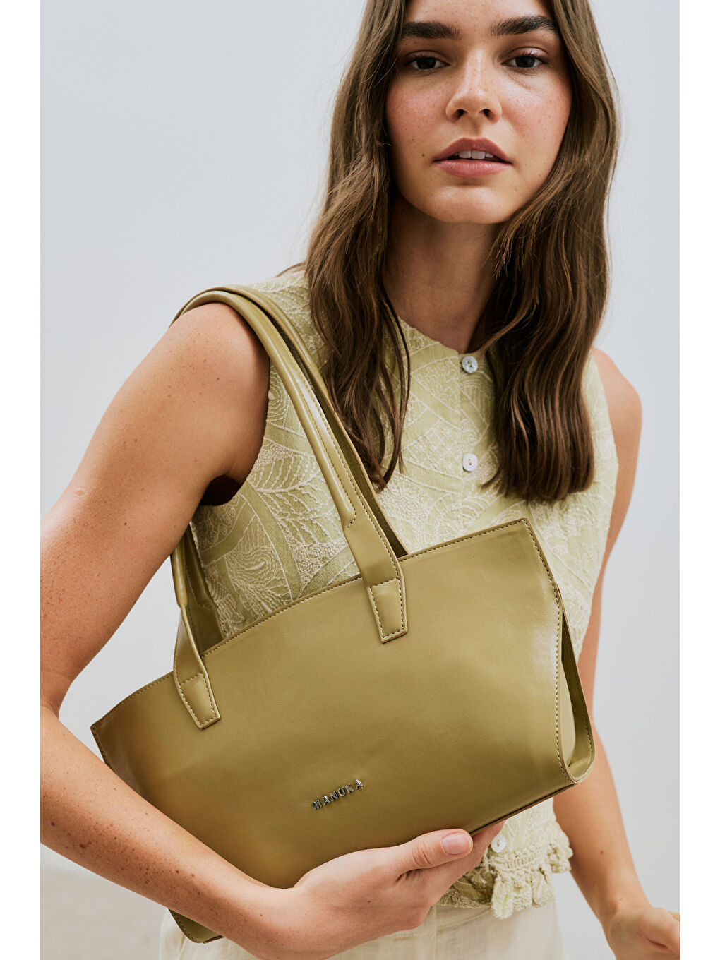 Bej Ukıyo Omuz Çantası Olıve-3