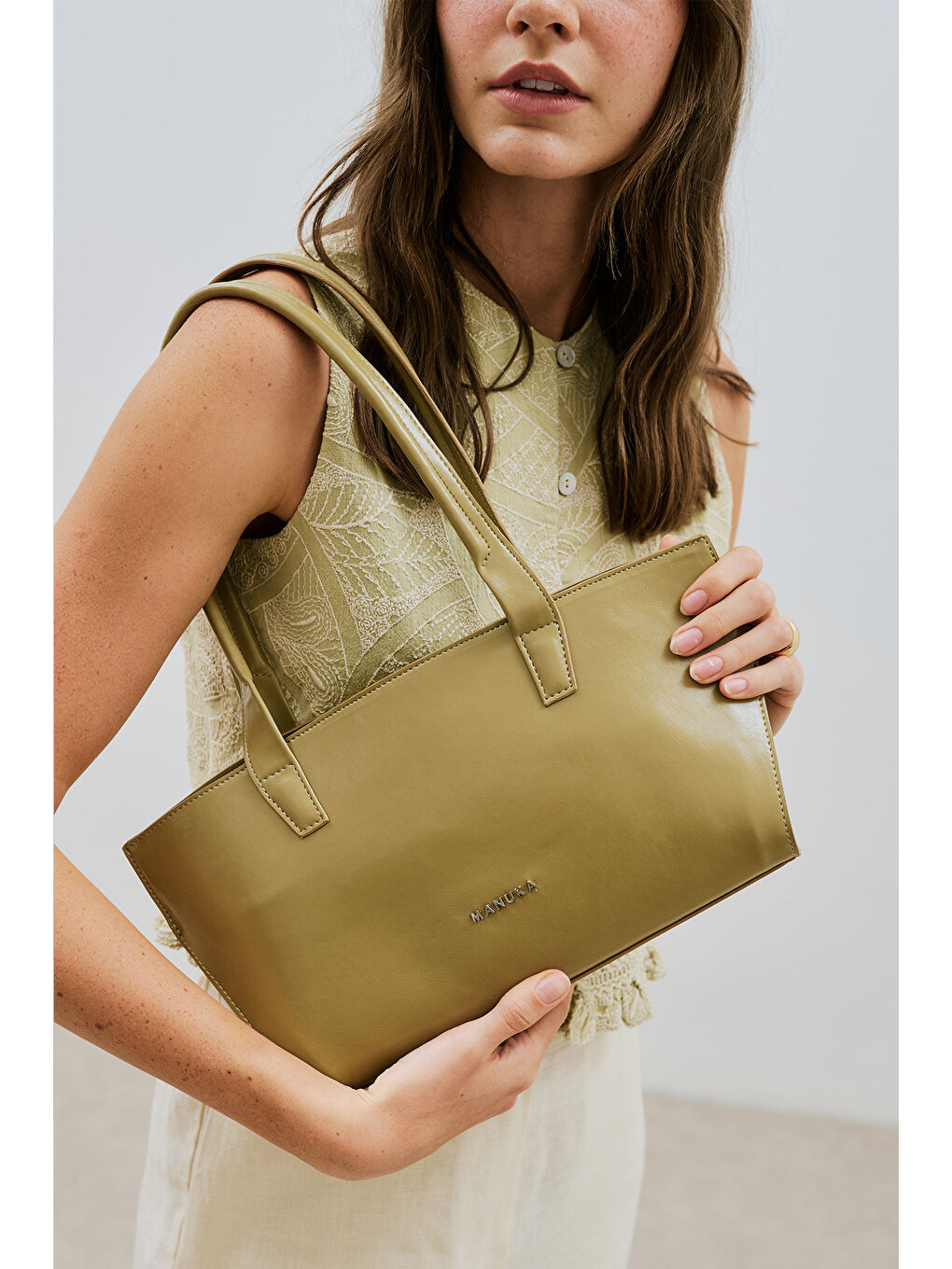 Bej Ukıyo Omuz Çantası Olıve-4