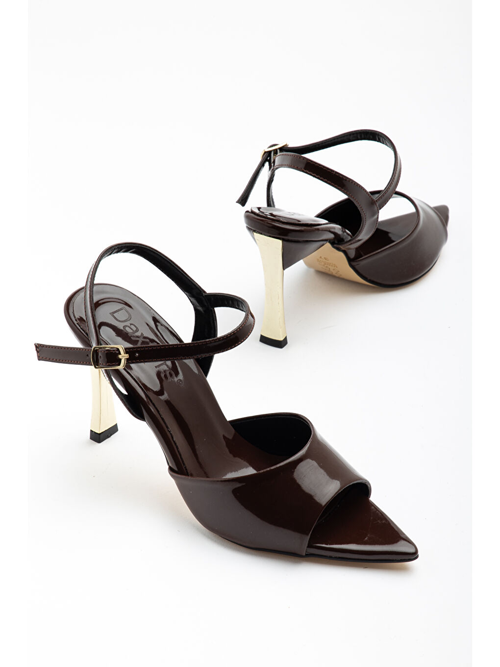 Kahverengi D1325 Günlük Ortopedik Kadın Klasik Topuklu Ayakkabı-1