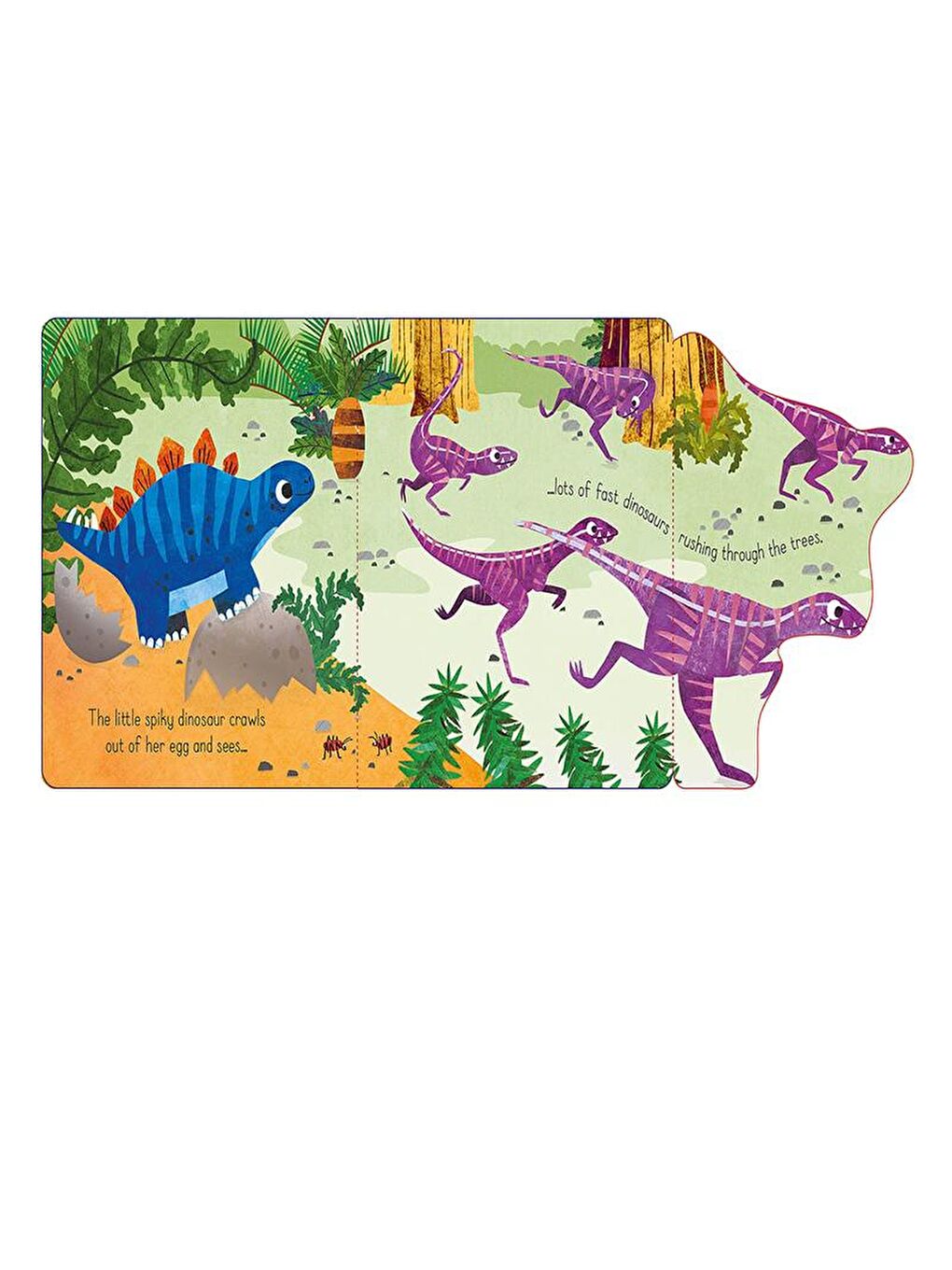 Usborne Renksiz Lift and Look Spiky Dinosaur - 3