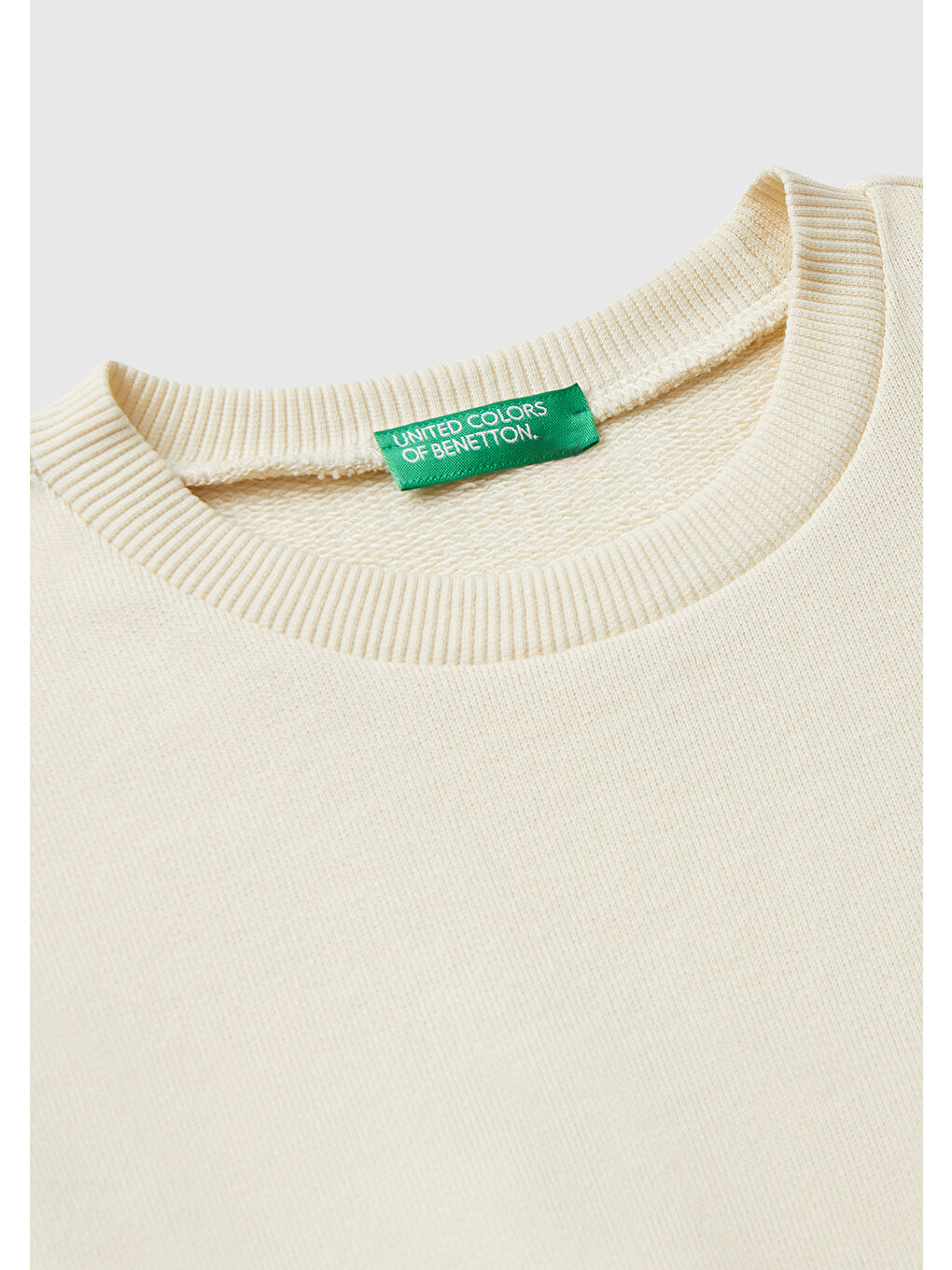 Ekru Erkek Çocuk Krem Baskı Detaylı Bisiklet Yaka Relaxed Fit Sweatshirt-2