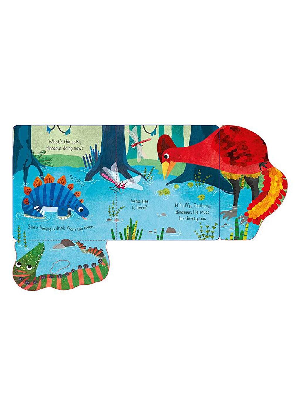 Usborne Renksiz Lift and Look Spiky Dinosaur - 4