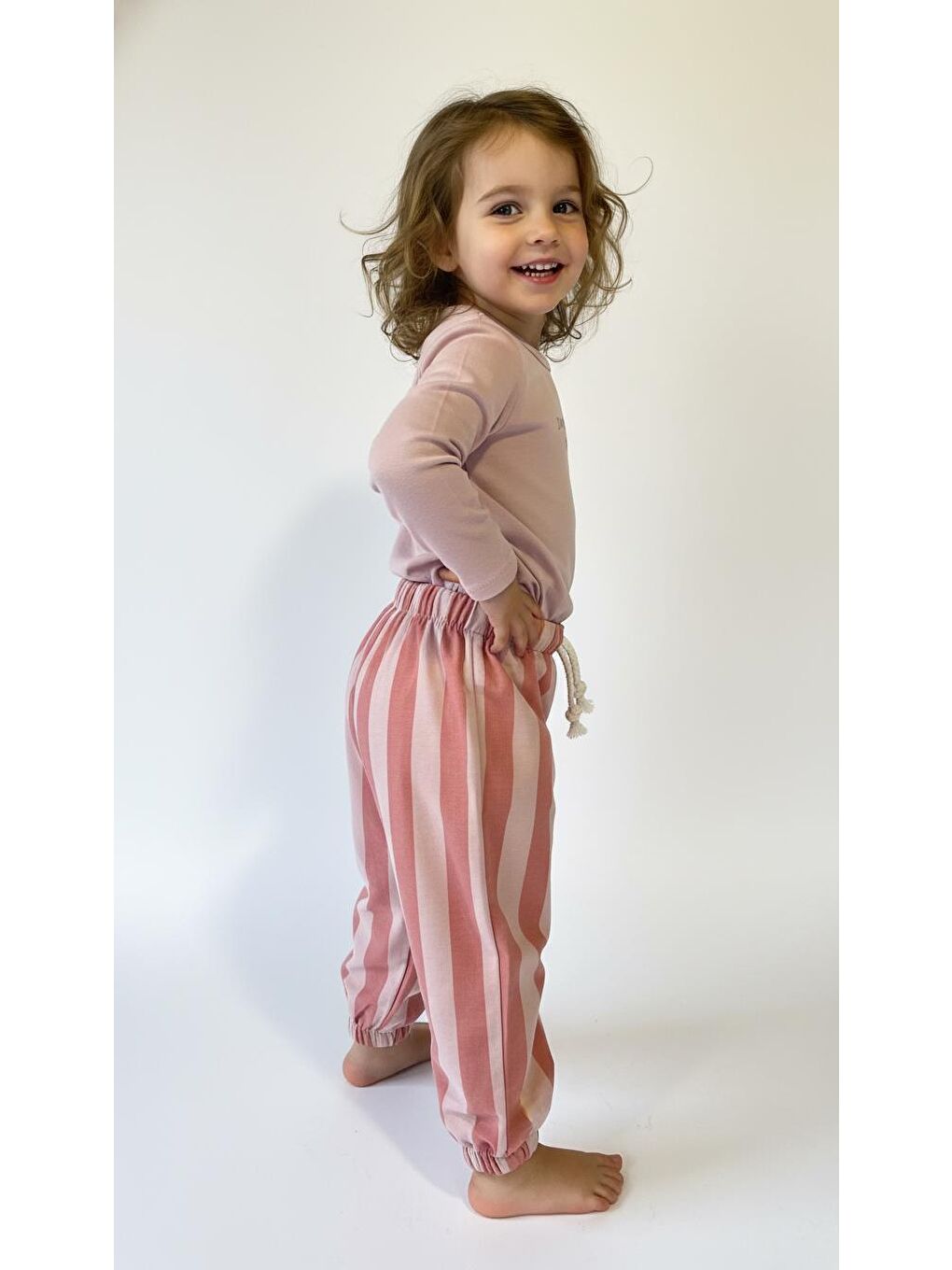 Pembe Çizgili Mummy&Dadys Girl 2 Li Takım