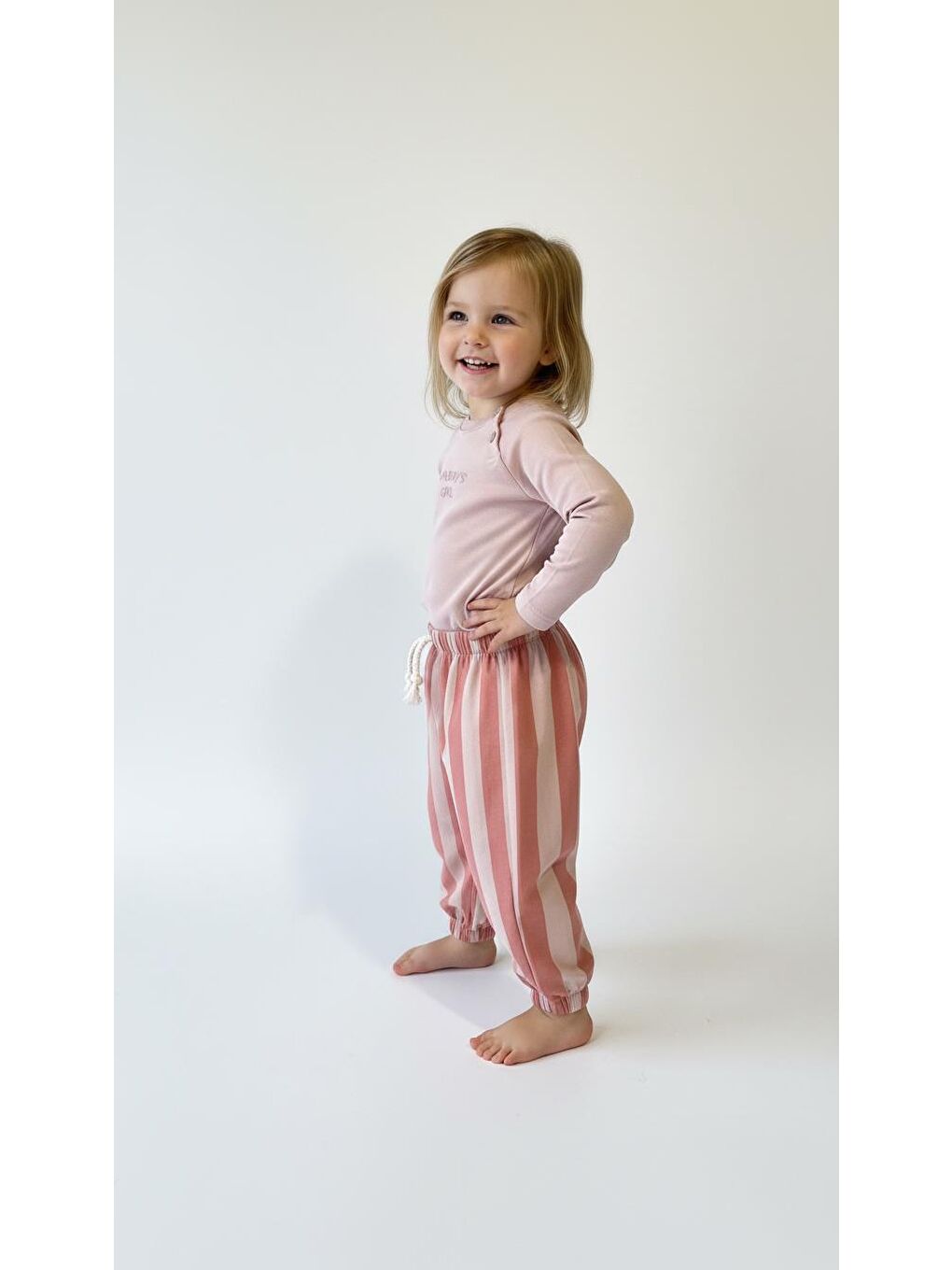 Pembe Çizgili Mummy&Dadys Girl 2 Li Takım-2